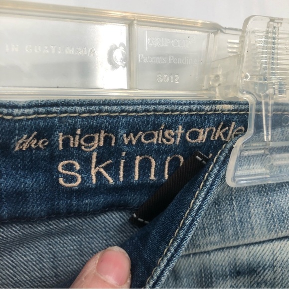 Seven for all mankind women’s Hi waist, ankle skinny jean Blue size 28 - Picture 8 of 15
